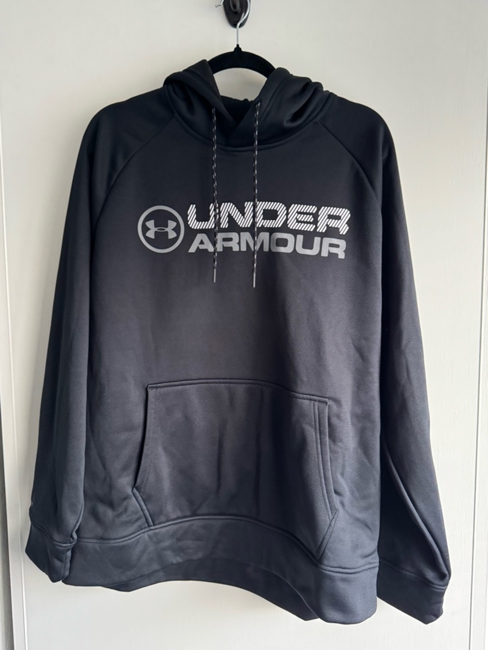 Under Armour Men’s Black Crewneck Logo Hoodie